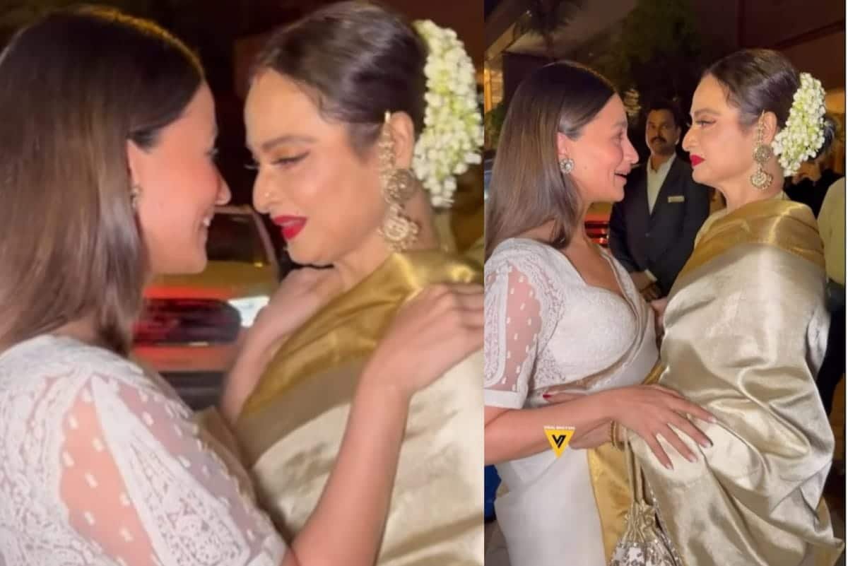 Rekha Kiss Alia Bhatt