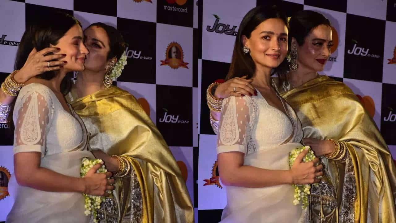 Rekha Kiss Alia Bhatt